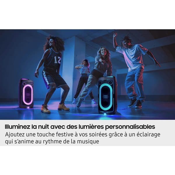 Högtalare - SAMSUNG - MX ST40F/XE - 160 W - Ljuseffekter - Bluetooth - 16 timmars batteritid - Svart