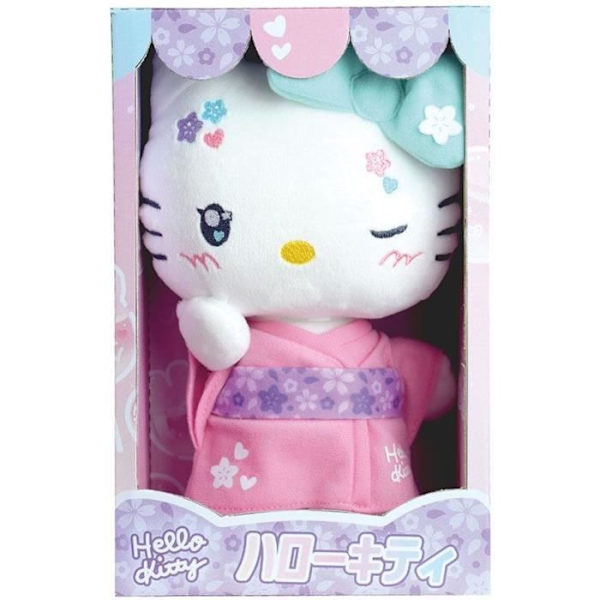 Hello Kitty Kimono Kawai Plush +- 22 cm - JEMINI - Kawai version med rosa kimono och flip-flops.
