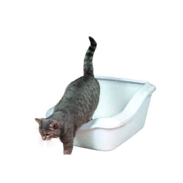 TRIXIE Cleany Cat kattlåda - Kant - 45 × 29 × 54 cm - Vit