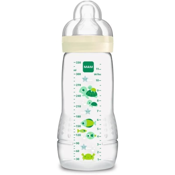 MAM babyflaska Easy Active 2: a åldersfärgad 330 ml Unisex Teat Flow X