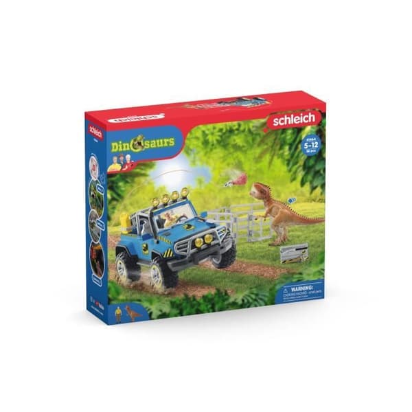 Schleich - all -terrain bil med utpost Dino - 41464