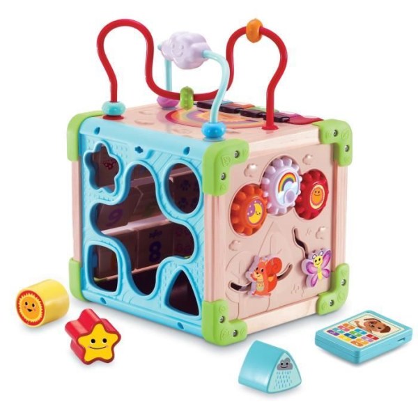 VTECH CUBE NATURE INTERAKTIV MULTIAKTIVITET (LEKSAK MED FSC-CERTIFIERAD TRÄDEL)