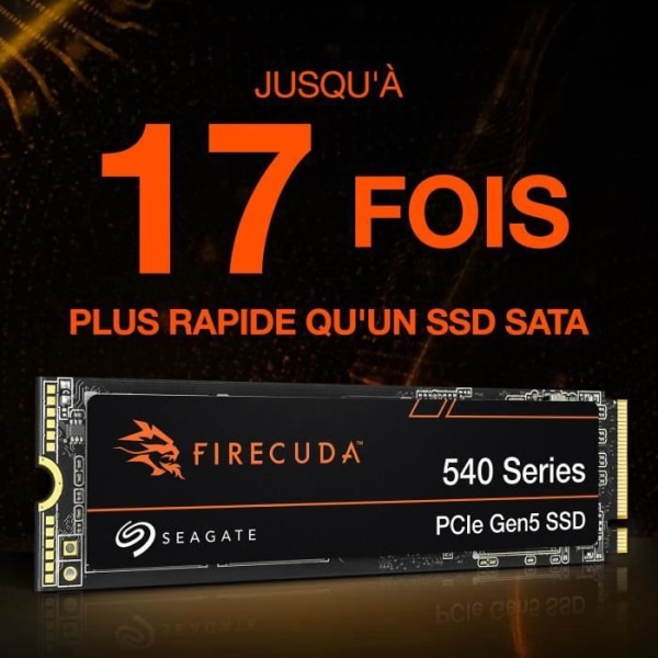 Intern SSD-enhet - SEAGATE - Firecuda 540 2TB - M.2 2280 Pcle 5:e generationen (ZP2000GM3A004)
