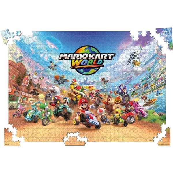 Pussel - VINNANDE TRÄK - Mario Kart World - 1000 bitar - Från 8 år