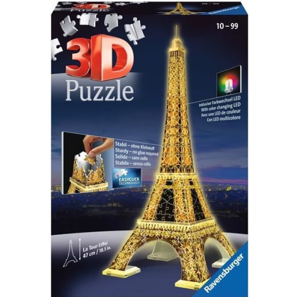 RAVENSBURGER Puzzle 3D Eiffel Tower Night Edition 216 st