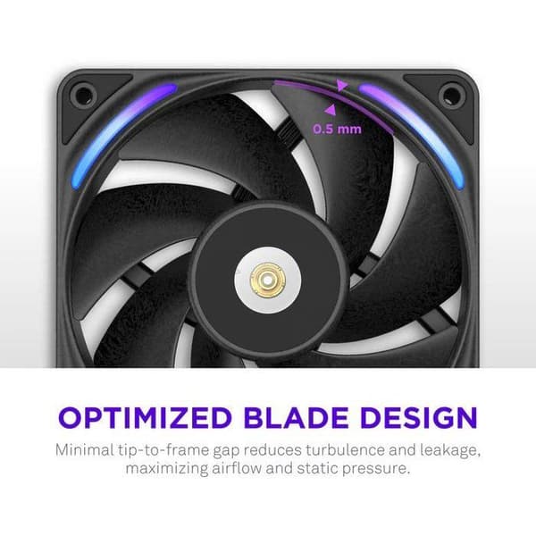 NZXT F240X Core Single Frame PC-fläkt (RF-U24PN-B1) - Ø 240 mm