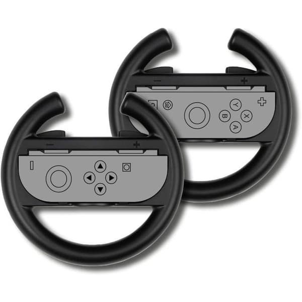 Par racingrattar - Nintendo Switch Joy-Con-kontroller 2 - Konix - Plast - Svart