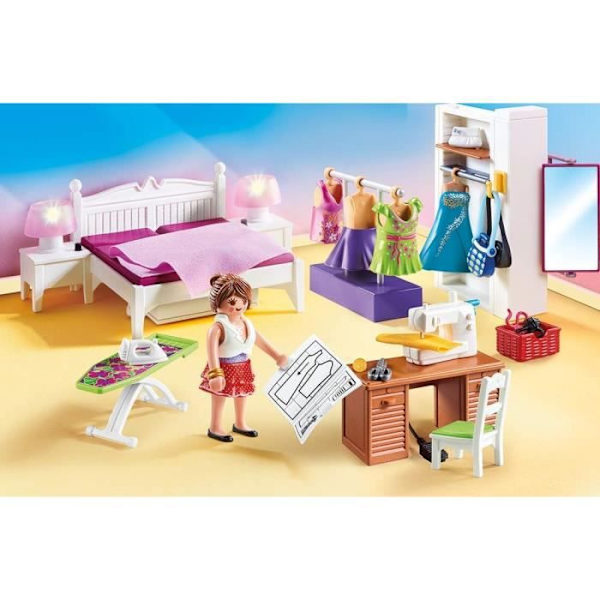 PLAYMOBIL 70208 - Sovrum med syutrymme