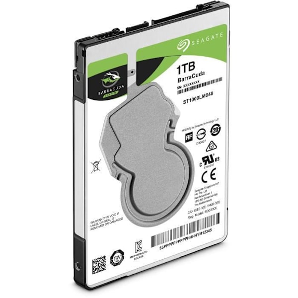 SEAGATE - Intern hårddisk - BarraCuda - 1TB - 5.400 rpm - 2.5 (ST1000LM048)