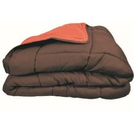 Microfiber quilt 400g / m² CALGARY Chocolate & Coral 140x200cm