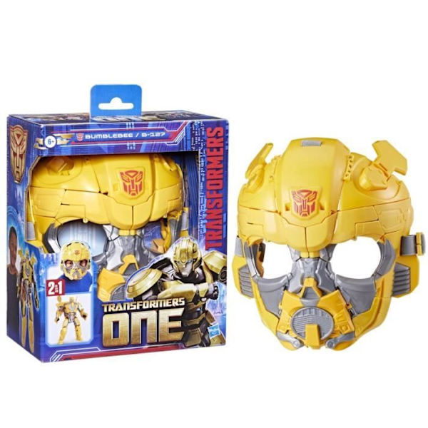 25 cm Bumblebee B-127 2-i-1 figur, Transformers One förvandlas till mask, interaktiva leksaker, 6 år