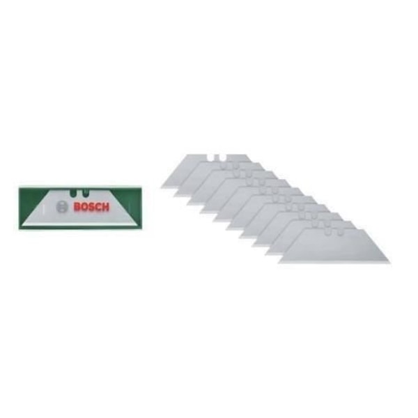 Bosch Set med 10 trapetsformade blad (för vikkniv för skärarbete SK5 stålförvaringsväska)