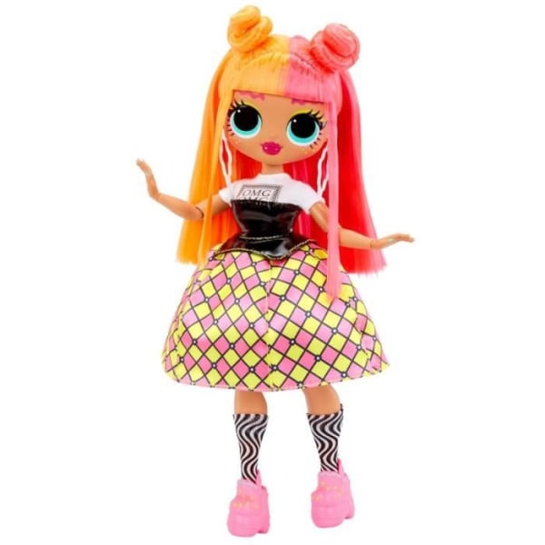 LOL Surprise OMG - 24 cm Fashion Doll - Neonlicious - 2 outfits med kam och tillbehör - Från 4 år