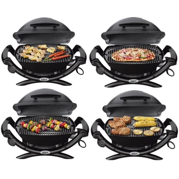 WEBER Q 1400 elektrisk grill - svart grå