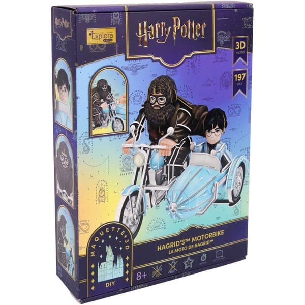 3D-pussel - Hagrids motorcykel - EXPLORA - 540313 - Harry Potter-licens - 192 bitar - Från 8 år
