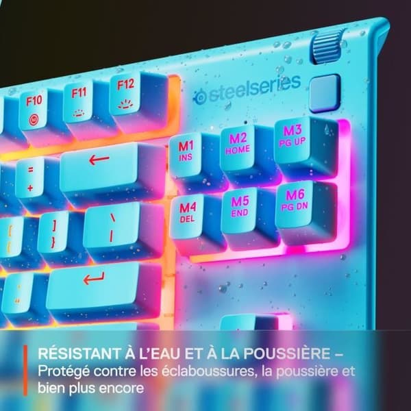 Trådbundet speltangentbord - STEELSERIES - Apex 3 TKL - Azerty - Himmelsblå