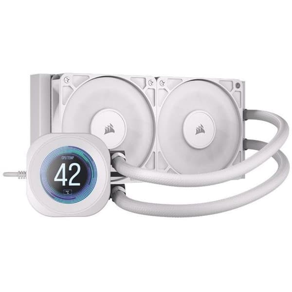 Corsair Nautilus 240 RS LCD vattenkylning - Vit - 240 mm