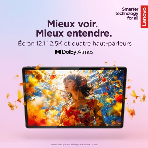 LENOVO IdeaTab Plus pekskärm | 12,1 2,5K IPS - 8 GB RAM - 256 GB lagring - Grå - Stylus + Folio