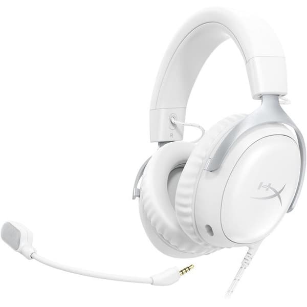 Trådbundet spelheadset - HyperX Cloud III - för PC och konsol - Vit