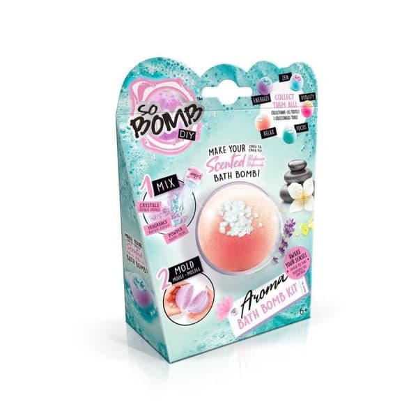 CANAL TOYS - So DIY - Kit individuellt för brusande badbomb - Aromaterapi - So Bomb - Bath Bomb 1 pack - BBD 038