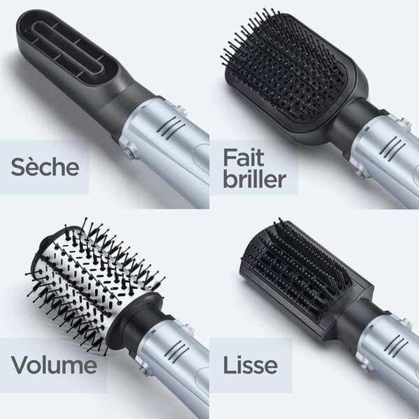 4-i-1 hårtorkborste - BABYLISS - AS774E - Avancerad plasmateknik - Multitillbehör - Antifriss