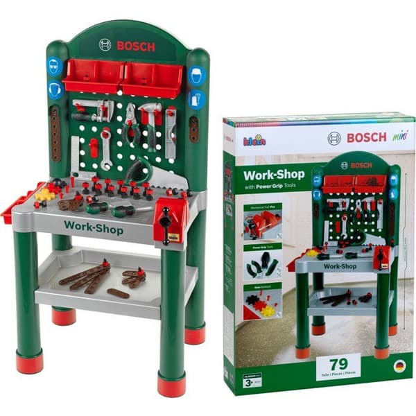 BOSCH - Arbetsbänk för barn 75 tillbehör