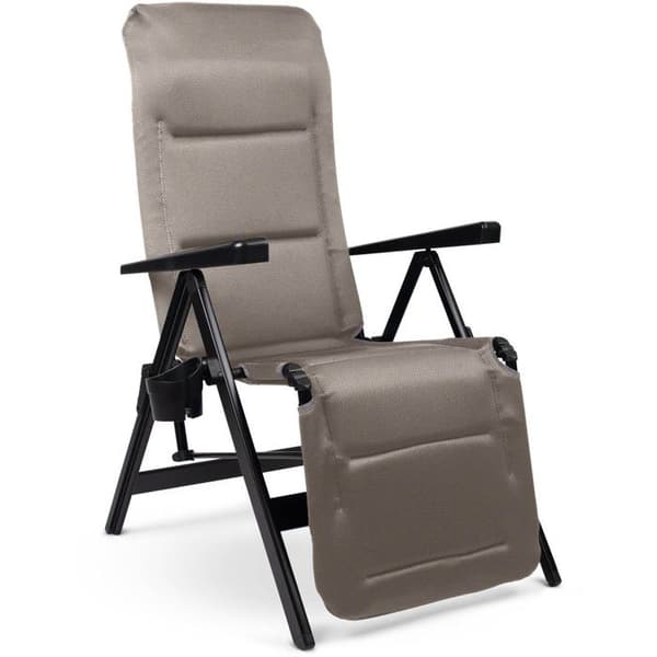 Chaiselong - DOMETIC - Gardina Lounger - Grå - Hvilestol - Aluminium - Polyester SoftMesh