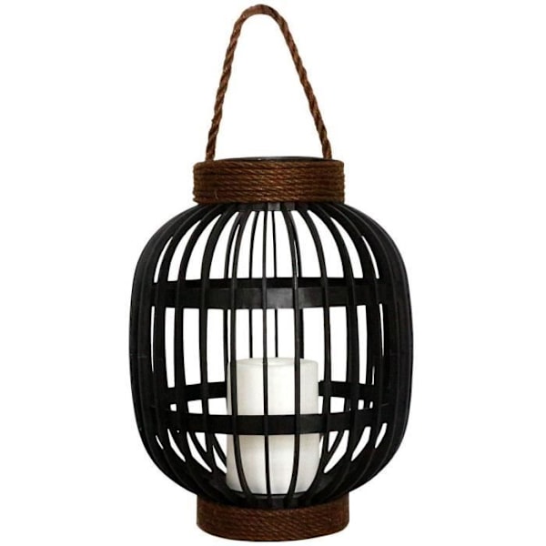 Dekorativ sollykta - LUMISKY - FIDJY - H30 cm - Ljuseffekt rephandtag - Varmvit LED