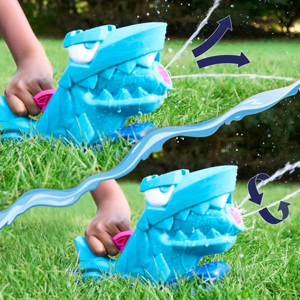 Nerf SOA Hop & Chomp, vattenstrålar, ledad käke, ansluts till trädgårdsslang, Nerf Super Soaker, från 3 år