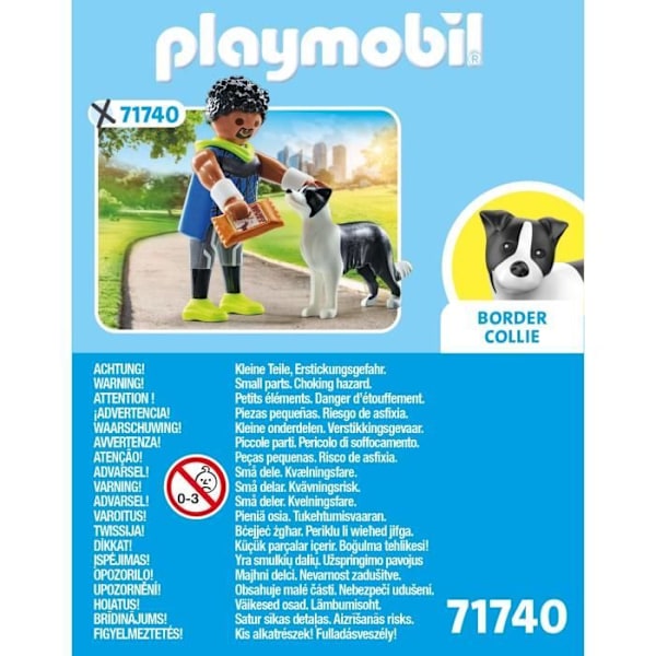 PLAYMOBIL 71740 Sportig man med Border Collie