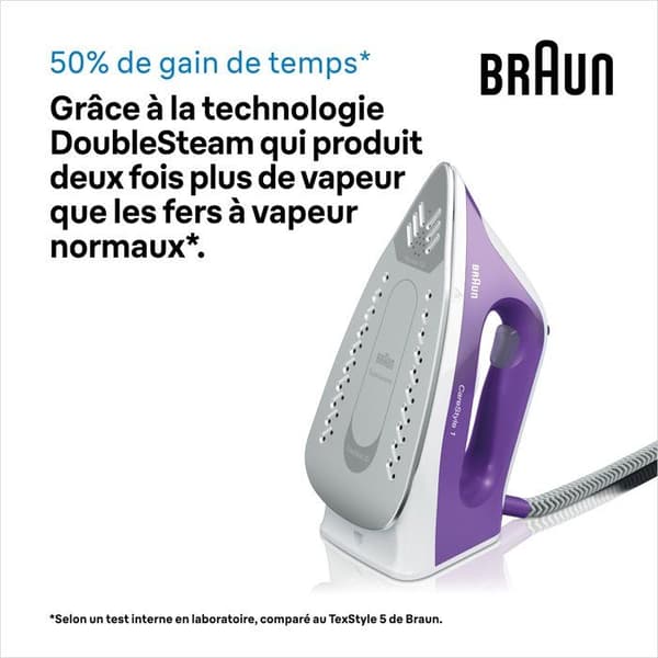 Ånggenerator - BRAUN - IS1014VI - 6 bar - 1,5 L - Lila / Vit