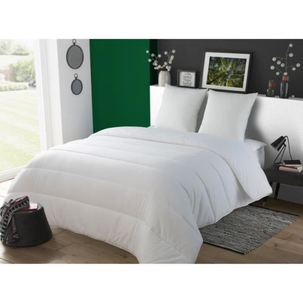 DODO ALoe Duvet 140x200 cm - Tempererat - 300G/m² - Enkeltäcke - Mjukt och bekvämt - Vit