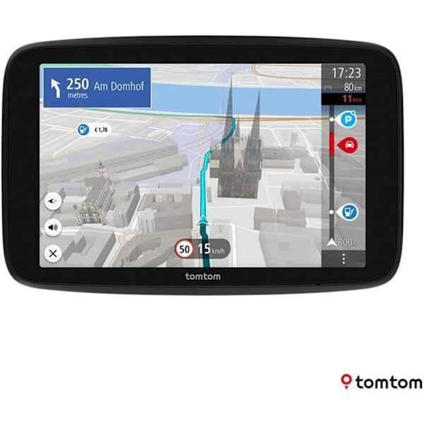 GPS - TOM TOM - GO Navigator - 7 - Världskartor - Wifi-uppdatering Svart