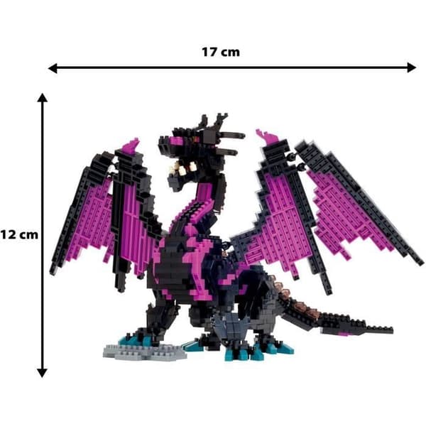 Klossfigur - BANDAI - NANOBLOCK - Dragon Deluxe - 960 bitar