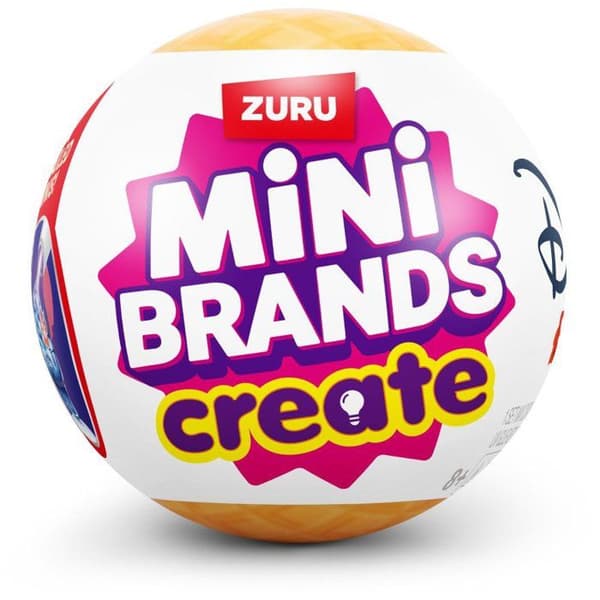 Överraskningskapsel - Figur - ZURU - Mini Brands Create Disney Snacks - Slumpmässig modell - Ålder 8+
