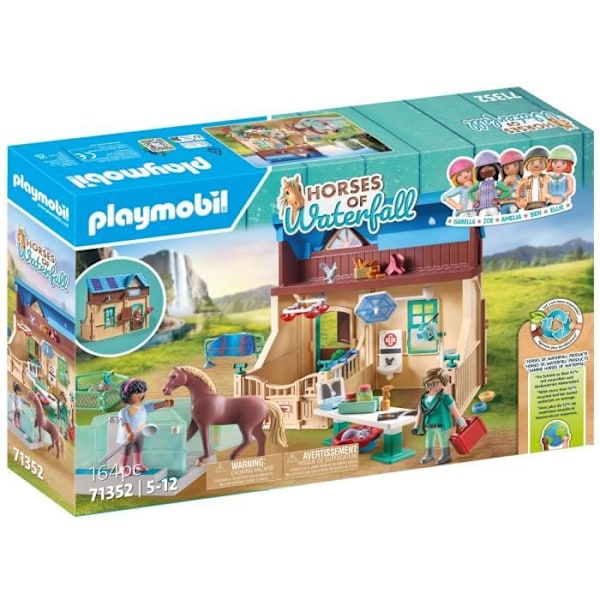 PLAYMOBIL 71352 - Veterinär och terapicenter - Horses of Waterfall - För barn från 5 år och uppåt