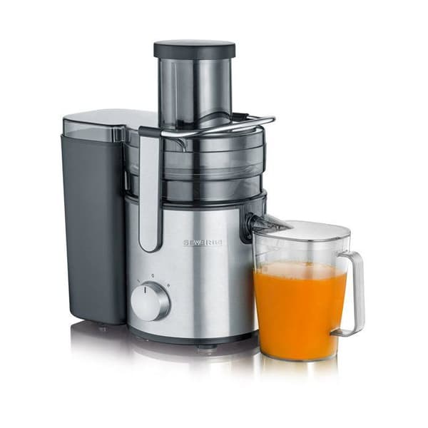 1,1L centrifugaljuicer - SEVERIN - ES3570 - 800W - 19000 o/min - til frugt og grøntsager - Sort/børstet rustfrit stål
