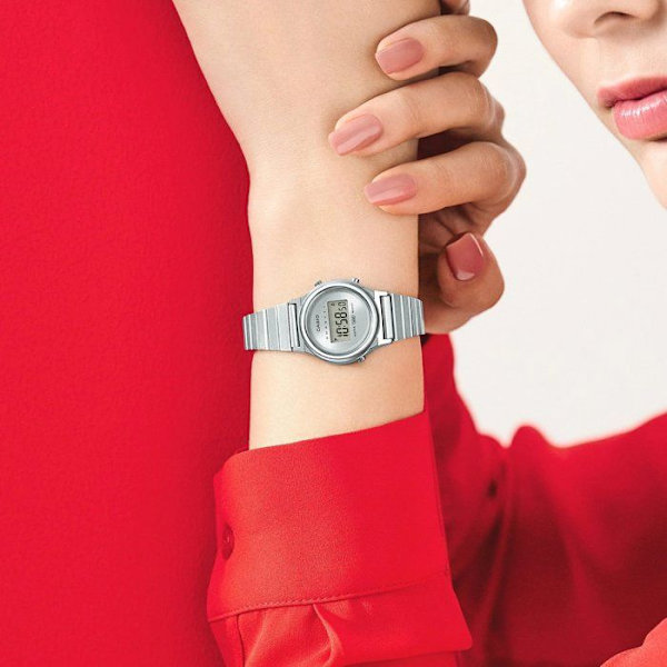 Klocka - CASIO - LA700WE - Unisex - Vit - Kvarts - Digital
