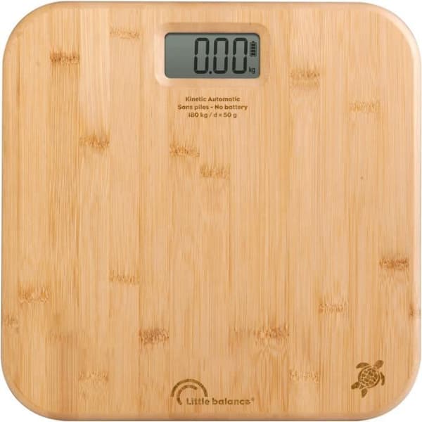 Badrumsvåg - LITTLE BALANCE - Automatisk Kinetisk - Bambu
