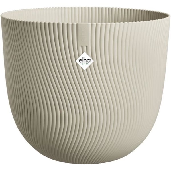 Blomkruka - ELHO - Sereh Round 47 - Beige - Ø 47 x H 40 cm - 100% återvunnen