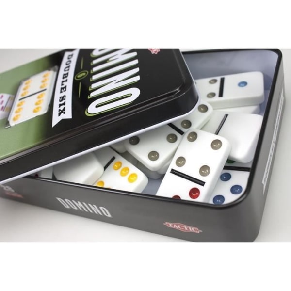 TACTIC Domino Double 6 - Metal Box