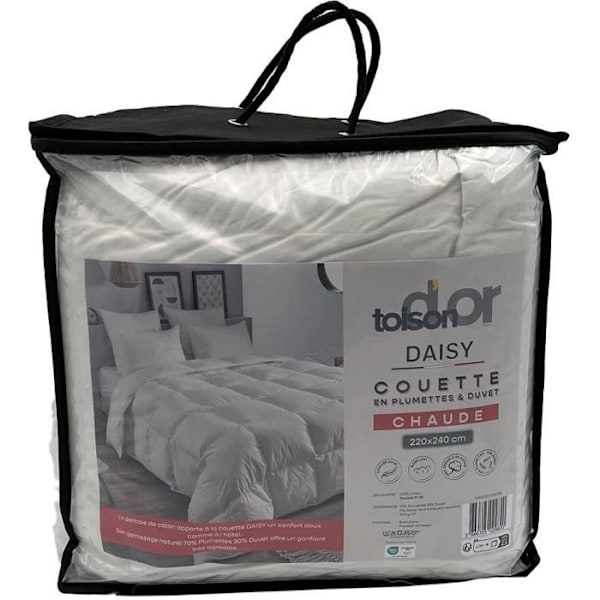 Täcke - TOISON D'OR - Warm Daisy - 220x240cm - Fjäder och dun