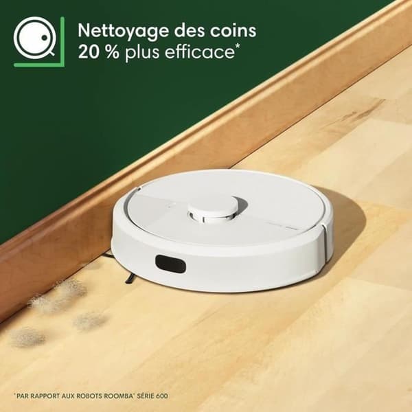 iRobot Roomba 105 Combo robotdammsugare och våttork med AutoEmpty-station, LiDAR, 7000 Pa, vit vit one size