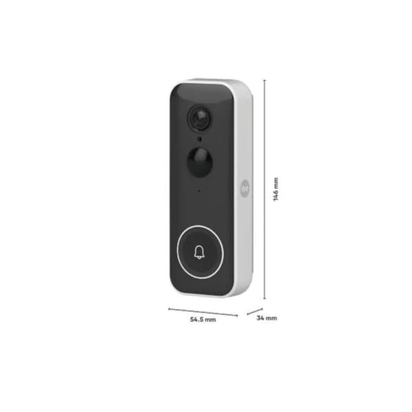 Smart videodörrklocka - YALE - Skarp 1080p HD-bild - 154° synfält