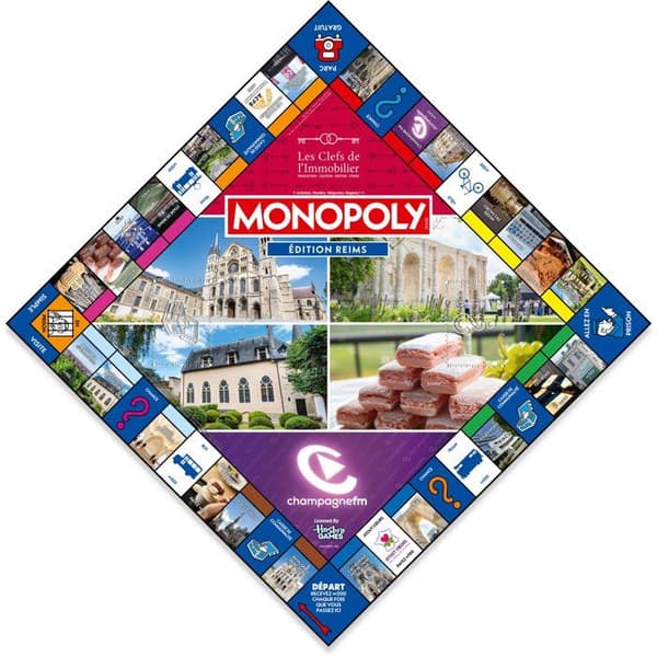 MONOPOLY Reims - Brädspel - VINNANDE DRAG - 2 till 6 spelare - Från 8 år