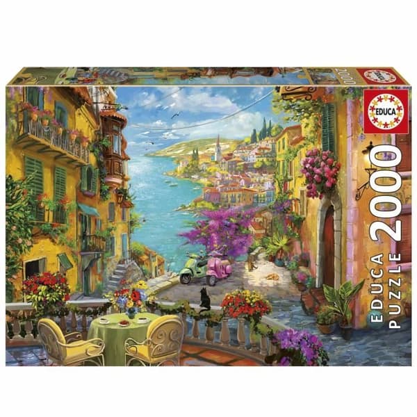 Pussel - EDUCA - Spanskt kaffe - 2000 bitar - 96x68 cm - Rese- och karttema - Vuxen