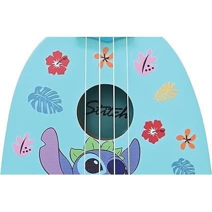 Lexibook - Stitch Ukulele - Cirka 53 cm - Trä - 6 nylonsnören - Guide medföljer
