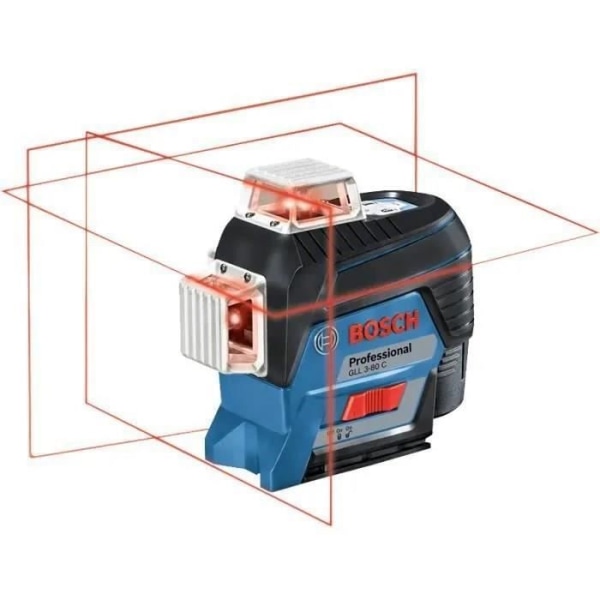 Bosch 3-delad autolinjelaser GLL 3 80 C + BM1 L-Boxx - 0601063R02