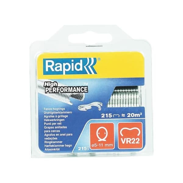 Rasterklipp VR22 Rapid Agraf - Galvaniserad - 215 häftklamrar