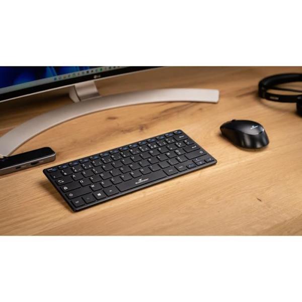 Trådlöst tangentbord och muspaket - Bluestork - No./FR - Ultra Compact - Black Pack